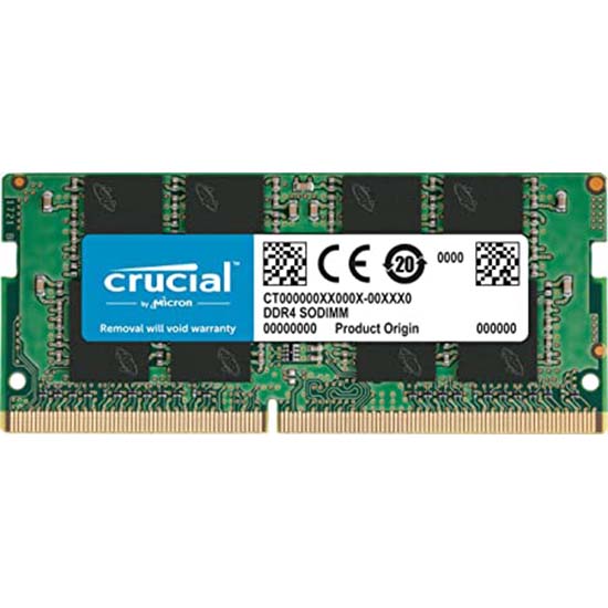 Crucial RAM 8GB DDR4 3200MHz CL22 (or 2933MHz or 2666MHz) Laptop Memory