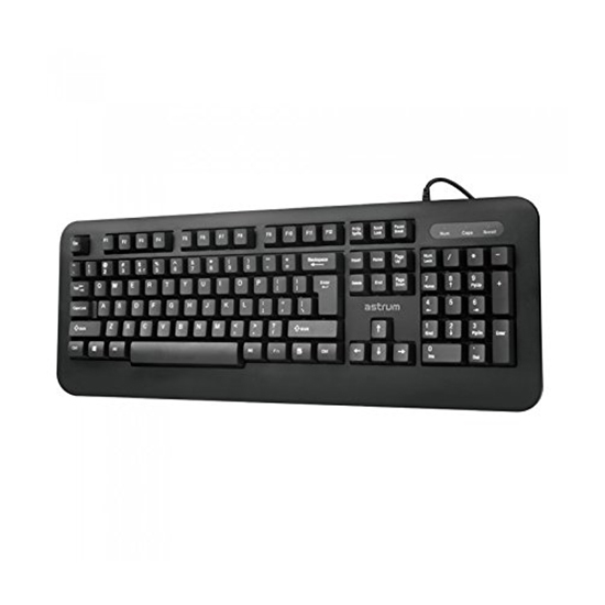 Astrum KB110 Classic Wired Keyboard 104keys in Black Color