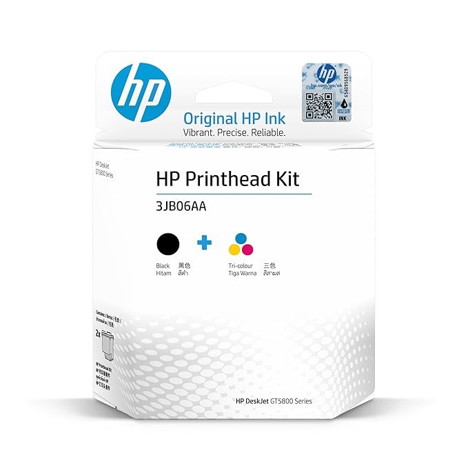 HP GT51/GT52 2-Pack Black/Tri-Color Printhead Replacement Kit