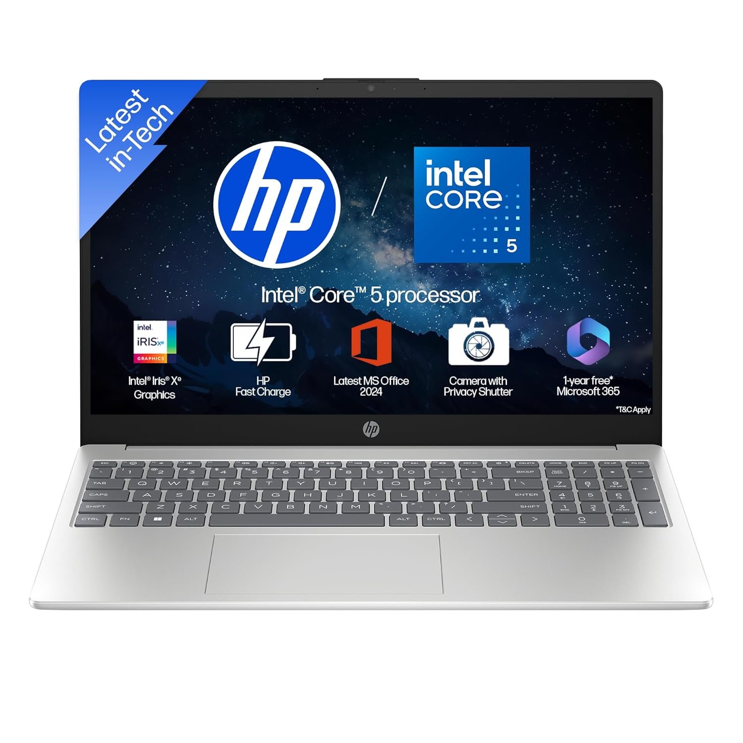 HP 15, Intel Core 5-120U (16GB DDR4, 512GB SSD)